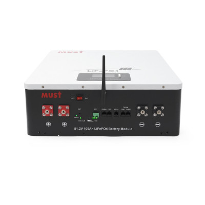 Акумуляторна батарея Must LiFePO4 LP16-48100 51.2V 100Ah, 5,12kWh, BMS100A@16S, CAN2.0/RS232/RS485, 6000 cycles, 625x442x177,44kg