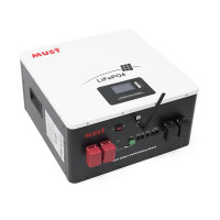 Аккумуляторная батарея Must LiFePO4 LP16-24200 25.6V 200Ah, 5,12kWh, BMS100A@8S, CAN2.0/RS232/RS485, 6000 cycles, 486x442x250,44kg