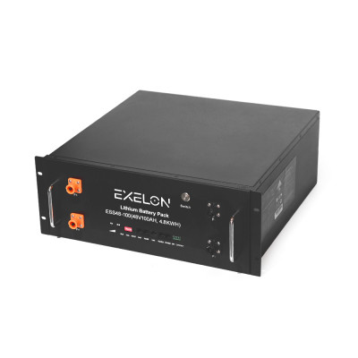 Аккумуляторная батарея Exelon LiFePO4 48V 100AH ​​4800Wh, (BMS 100A/100A) (482х450х177), 43,5kg 6000 циклов