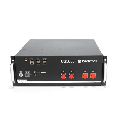 Акумуляторна батарея Pylontech US5000 100AH/48V ((Ш)442*(В)161*(Г)420), 38kg (без кабелiв для iнвертора)
