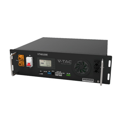 Аккумуляторная батарея (рековая) V-TAC CEI-021 LiFePO4 5.12kWh 100Ач,(100/100A) 445*400*130,41kg