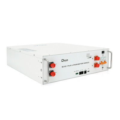 Аккумуляторная батарея Deye LiFePO4 SE-G5.1 Pro-B 51,2V 100AH, 5,12kW BMS50A@16S до 32 parallel CAN/RS485, IP21, 6000Cycles, (445*133*540),45kg