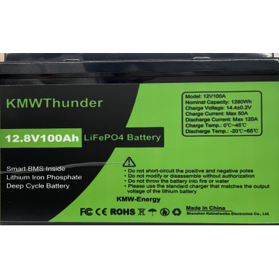 Акумуляторна батарея KAIMEIWEI LiFePO4 KMW-12V100 12V 100Ah