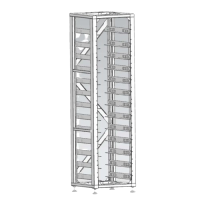 Стандартная стойка 19 дюймов, (12 шт.) 3U-HRACK Deye