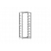 Стандартная стойка 19 дюймов, (8 шт.) 3U-LRACK Deye
