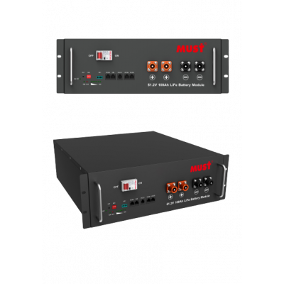 Аккумуляторная батарея LP18-48100 Must (LiFePO4 51,2V 100Ah 5,12kWh)