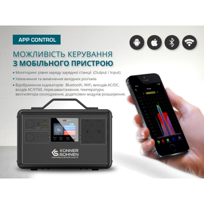 Портативна зарядна станція KS 2400PS Портативна зарядна станція KS 2400PS
