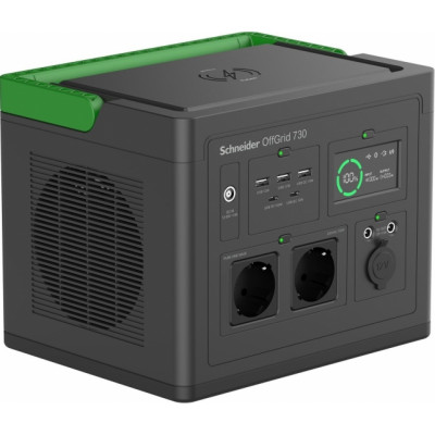 Портативна електростанція Schneider Electric OffGrid Portable Power Station 730, 700 Вт, 738 Вт/год, Wireless Charge (PPS730-GR)