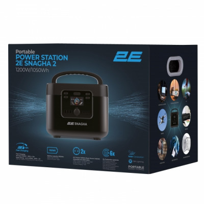 Портативна електростанція 2Е Snagha 2, 1200 Вт, 1050 Вт/год, швидка зарядка (2E-PPS1210-2) Портативна електростанція 2Е Snagha 2, 1200 Вт, 1050 Вт/год, швидка зарядка (2E-PPS1210-2)