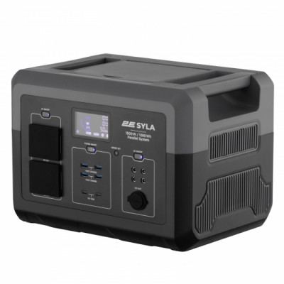 Портативна електростанція 2Е Syla, 1500 Вт, 1280 Вт/год, WiFi/BT, паралельне підключення, швидка зарядка (2E-PPS1512) Портативна електростанція 2Е Syla, 1500 Вт, 1280 Вт/год, WiFi/BT, паралельне підключення, швидка зарядка (2E-PPS1512)