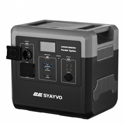 Портативна електростанція 2Е Syayvo 2400 Вт, 2560 Вт/год, WiFi/BT, паралельне підключення, швидка зарядка (2E-PPS24256) Портативна електростанція 2Е Syayvo 2400 Вт, 2560 Вт/год, WiFi/BT, паралельне підключення, швидка зарядка (2E-PPS24256)