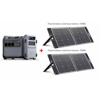 Комплект Портативна електростанція Segway CUBE 1000, 2584 Вт заг (R-Drive 4400 Вт), 1024 Вт/год, IPX3, BT, розширення ємності, швидка зарядка + портативна сонячна Комплект Портативна електростанція Segway CUBE 1000, 2584 Вт заг (R-Drive 4400 Вт), 1024 Вт/год, IPX3, BT, розширення ємності, швидка зарядка + портативна сонячна