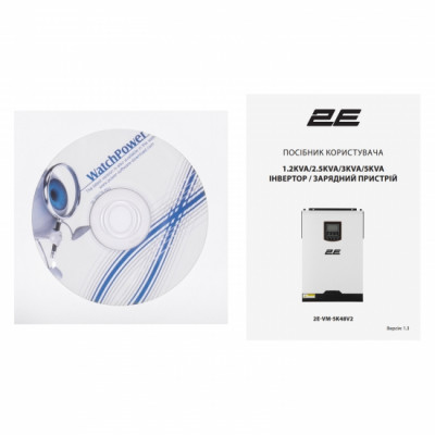 Інвертор сонячний автономний 2E VM-5K48 5000VA/5000W, 48V, Hi-voltage MPPT, V2 (2E-VM-5K48V2) Інвертор сонячний автономний 2E VM-5K48 5000VA/5000W, 48V, Hi-voltage MPPT, V2 (2E-VM-5K48V2)