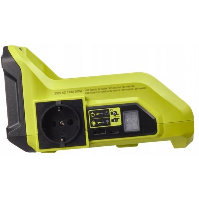 Інвертор напруги акумуляторний Ryobi Max Power RY36BI300A-0 36В 300/500Вт розетка 1х220В роз'єм 1хUSB 1хType-C 0.85кг без АКБ та ЗП (5133004893) Інвертор напруги акумуляторний Ryobi Max Power RY36BI300A-0 36В 300/500Вт розетка 1х220В роз'єм 1хUSB 1хType-C 0.85кг без АКБ та ЗП (5133004893)