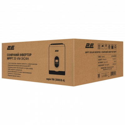Інвертор сонячний автономний 2E VM-3K24H 3000VA/2700W, 24V, Hi-Voltage MPPT (2E-VM-3K24H) Інвертор сонячний автономний 2E VM-3K24H 3000VA/2700W, 24V, Hi-Voltage MPPT (2E-VM-3K24H)