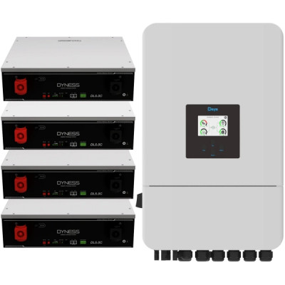 Система зберігання енергії Solarverse SUN-14K-SG05LP3-EU-4DY20.48K-LFP-W 14kW 20.48kWh 4BAT LiFePO4 6000 циклів