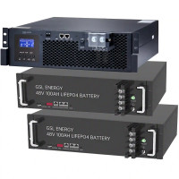 Система зберігання енергії Solarverse SV5048UPSR-2GS9.6K-LFP 5 9.6kWh 2BAT LiFePO4 6500 циклів