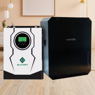 Система зберігання енергії SUMRY SM-3200H-24-1PW5.52K-LFP 3kW 5.52kWh 1BAT LiFePO4 6000 циклів