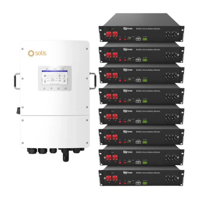 Система зберігання енергії Solis S6-EH3P12K-L-LDY19.2K1-LFP 12kW 19.2kWh 8BAT LiFePO4 6000 циклів