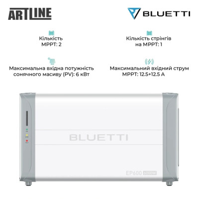 Система зберігання енергії Bluetti EP600+4xB500 6000W 19840Wh (EP600+4xB500)