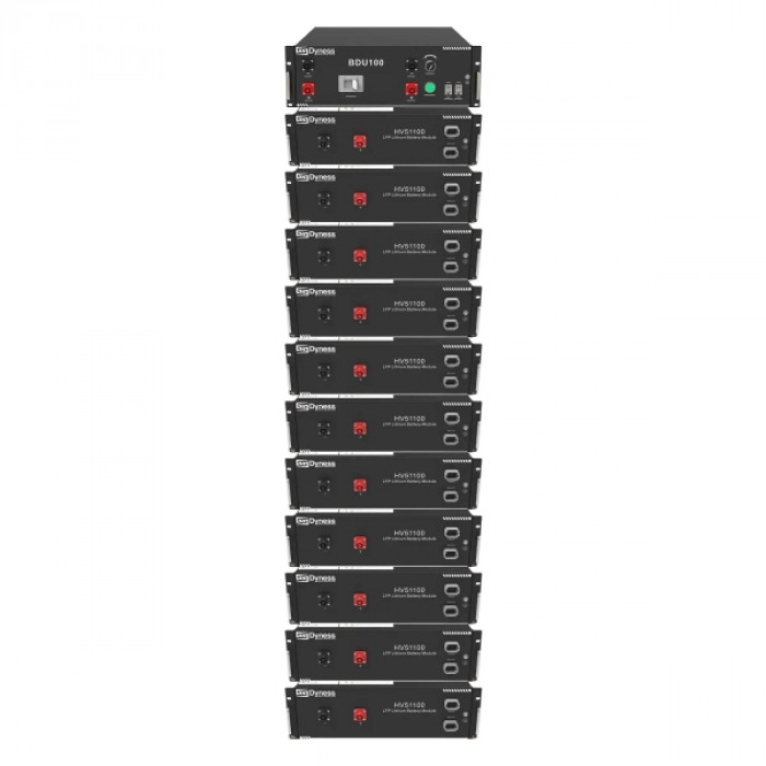 Genarac Rack Блок батарей Dyness HV51100-11 56.32kW 614.4V 100Ah LiFePO4 BDU100 RACK ...