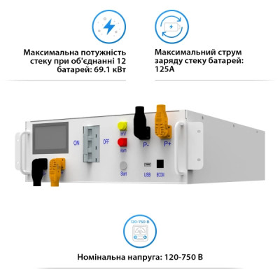 BMS для батарей DEYE BOS-G 120-750Vdc 100A
