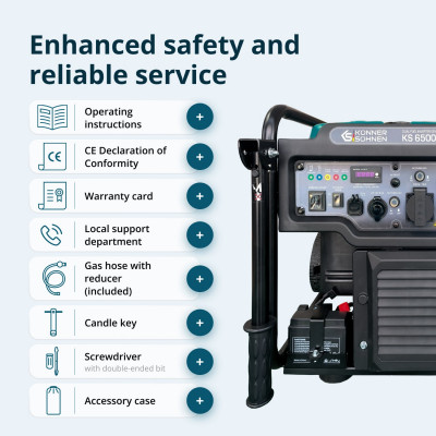 Інверторний генератор KS 6500iEG (бензин/газ) Інверторний генератор KS 6500iEG (бензин/газ)