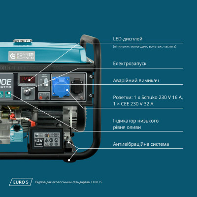 Бензиновый генератор "Könner & Söhnen" KS 10000E Бензиновый генератор "Könner & Söhnen" KS 10000E