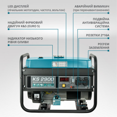 Бензиновый генератор "Könner & Söhnen" KS 2900
