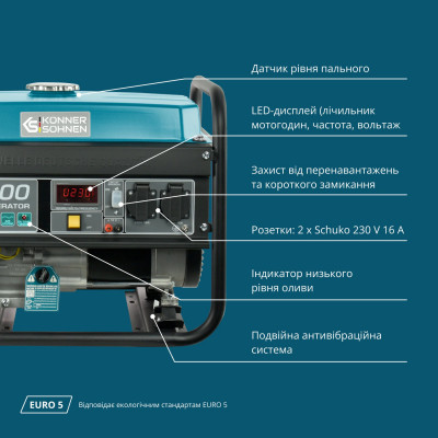 Бензиновый генератор "Könner & Söhnen" KS 3000 Бензиновый генератор "Könner & Söhnen" KS 3000