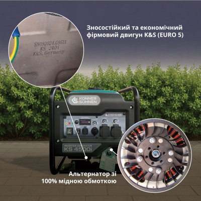 Инверторный генератор Könner & Söhnen KS 4500i Инверторный генератор Könner & Söhnen KS 4500i