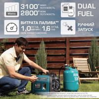 Инверторный газобензиновый генератор KS 3100iG S