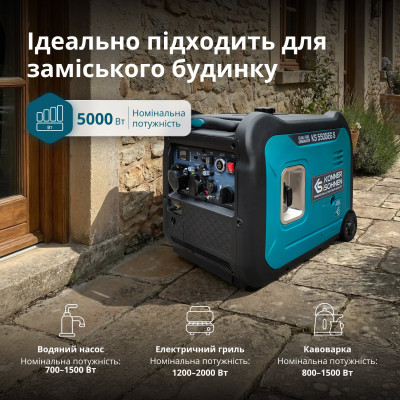 Інверторний газобензиновий генератор KS 5500iEG S