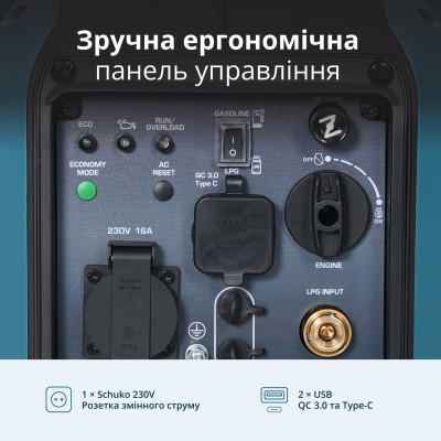 Інверторний Генератор (газ/бензин) KS 1900iG S Інверторний Генератор (газ/бензин) KS 1900iG S