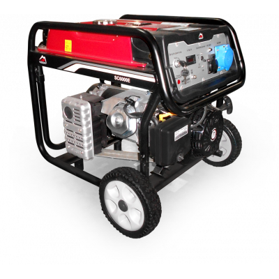Генераторная установка SC6000E-II 1ф 5,0кВт, эл.старт, бак-25л, колеса