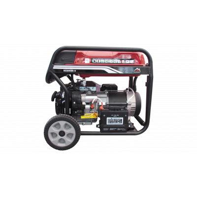Генераторная установка SC6000E-II 1ф 5,0кВт, эл.старт, бак-25л, колеса Генераторная установка SC6000E-II 1ф 5,0кВт, эл.старт, бак-25л, колеса