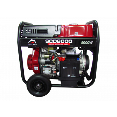 Генераторная установка SCD6000 дизель 1ф 4,5кВт эл.старт, 18л, колеса Генераторная установка SCD6000 дизель 1ф 4,5кВт эл.старт, 18л, колеса