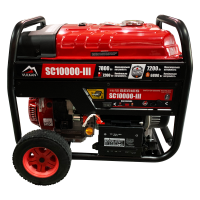 Генераторна установка SC10000-III (бензин/газ) 1ф  7,5кВт/6,3кВт, ел.старт, бак-25л, колеса
