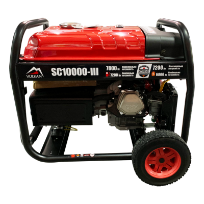Генераторная установка SC10000-III (бензин/газ) 1ф 7,5кВт/6,3кВт, эл.старт, бак-25л, колеса Генераторная установка SC10000-III (бензин/газ) 1ф 7,5кВт/6,3кВт, эл.старт, бак-25л, колеса