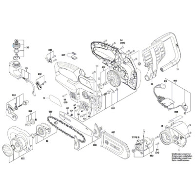 Аккумуляторная цепная пила Bosch UniversalChain 18 (без АКБ и ЗУ) (06008B8001)