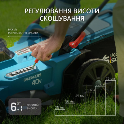 Газонокосарка акумуляторна KS 43LM-40V