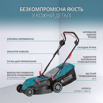 Електрична газонокосарка KS 38LM