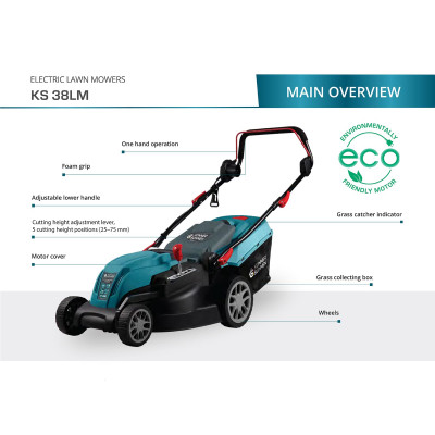 Електрична газонокосарка KS 38LM